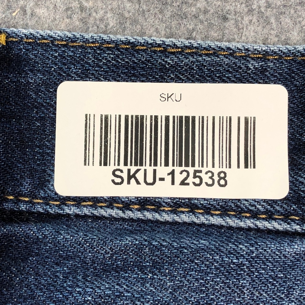 GAP 1969 Mens Jeans 38x34 Standard Straight Leg Blue Dark Wash Cotton Denim - Picture 15 of 15